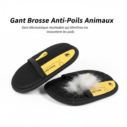 Pet hair glove removal Cat Grooming Reusable Electrostatic Dedusting Brush Dog Hair Remover for Couch Carpet Clothes Washable