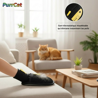 Pet hair glove removal Cat Grooming Reusable Electrostatic Dedusting Brush Dog Hair Remover for Couch Carpet Clothes Washable